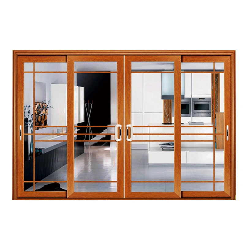Modern Popular Design Wholesale Customized Size and Color Windproof Waterproof Aluminum Sliding Doors