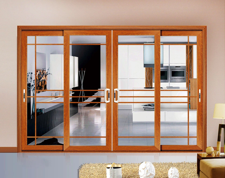 Modern Popular Design Wholesale Customized Size and Color Windproof Waterproof Aluminum Sliding Doors