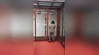 Black Color Patio Door Triple Rail Aluminum Double Glass Sliding Door with Mosquito Net