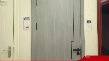China Polyurethane PU Foam Filling Waterproof Interior Wood Plastic Composite Door WPC Door