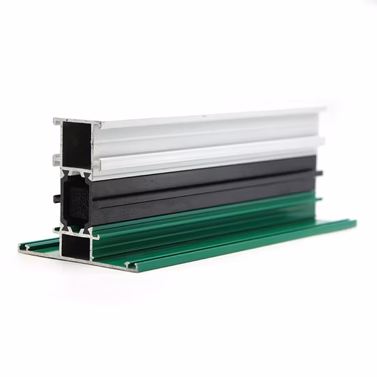Powder Coating and Wood Grain Aluminium Extruded Alloy Frame for Windows and Doors