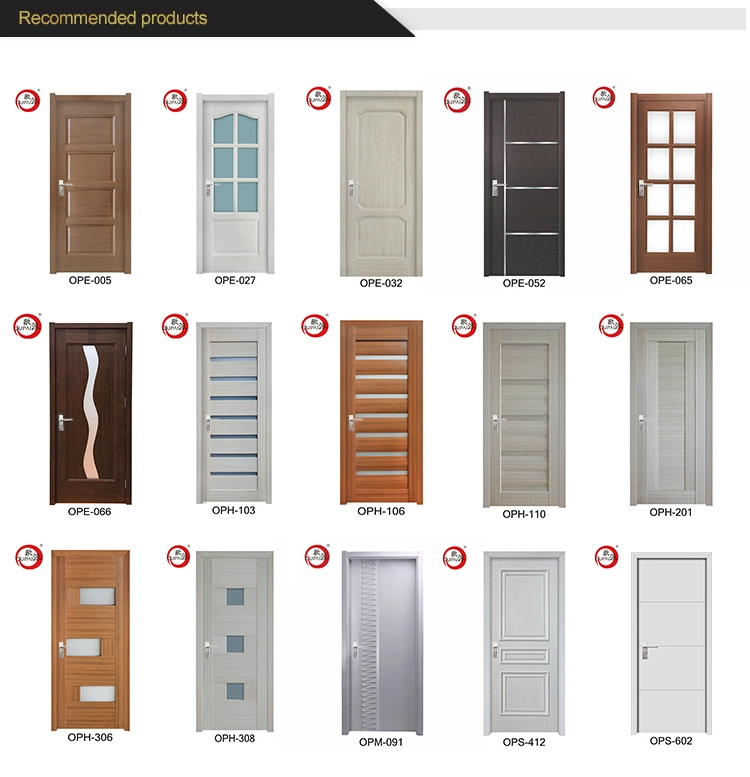 Hot Sale Assemblly Solid Board Wood PVC Interior Door