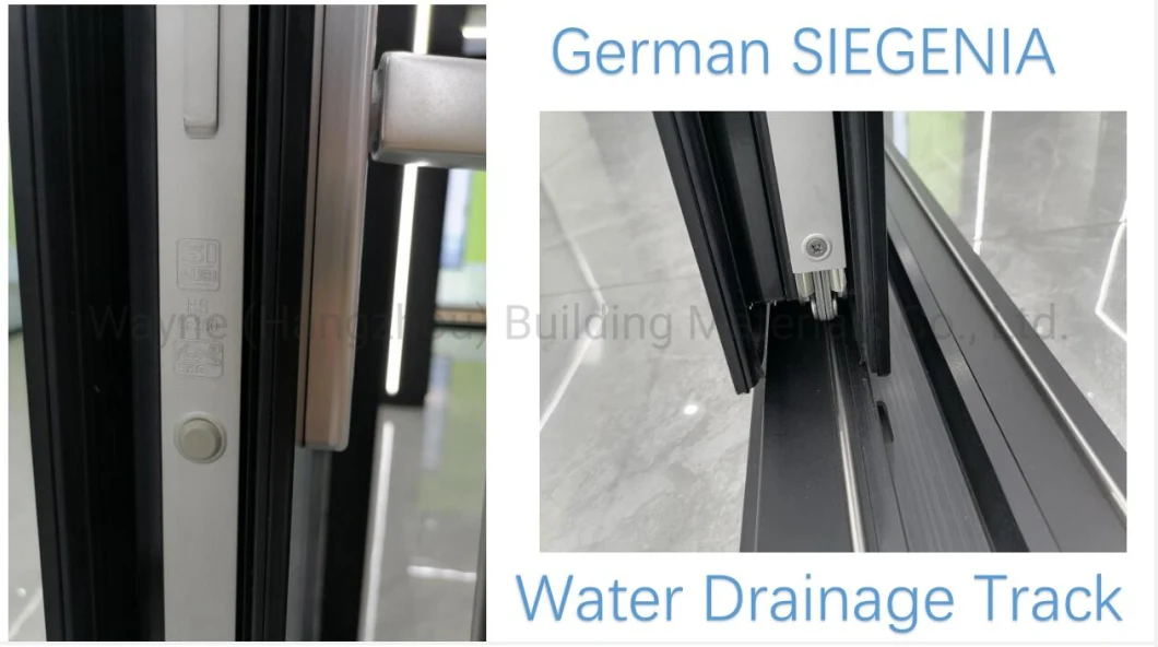Thermal Break Lift Sliding Aluminium Glass Entrance Door with Fly Screen German Siegenia Hardware for Hotel Apartment House Villa Exterior Interior Door