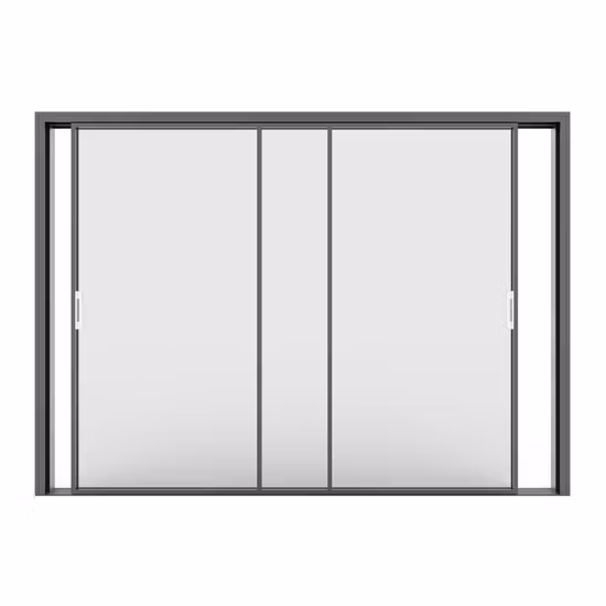 Latest Design Narrow Frame/Slim Frame Balcony Double Tempered Glass Exterior/Interioraluminum Sliding Door