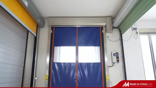 Automatic PVC Fabric Interior GMP Zipper Type Airtight Self Recovery Reset Repairing High Speed Roll up Rapid Roller Shutter Fast Acting Door for Clean Room