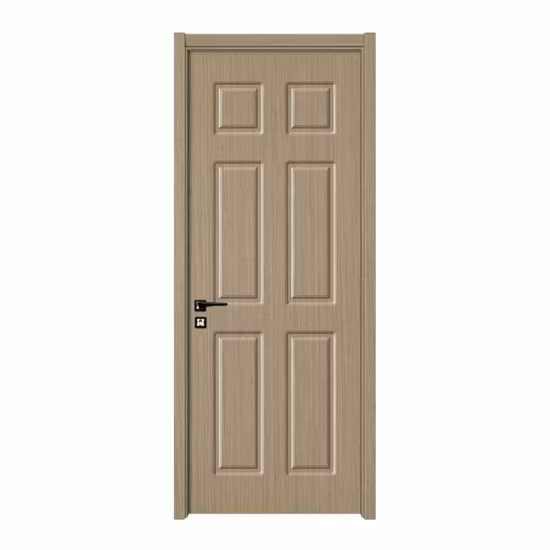 Sliding Interior WPC Solid Wood Composite Flush Glass PVC Door